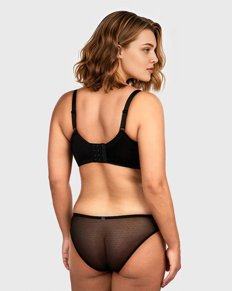 Full Coverage Lace Minimizer Bra - Petal - Image 9