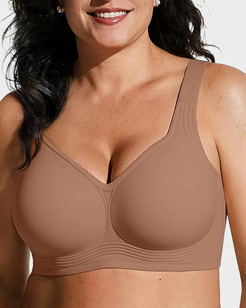 Comfortable Wireless Full Coverage Jelly Smoothing Bra - Image 13