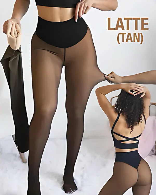 Compression One-Seam Shaping Fleece Leggings - Image 11