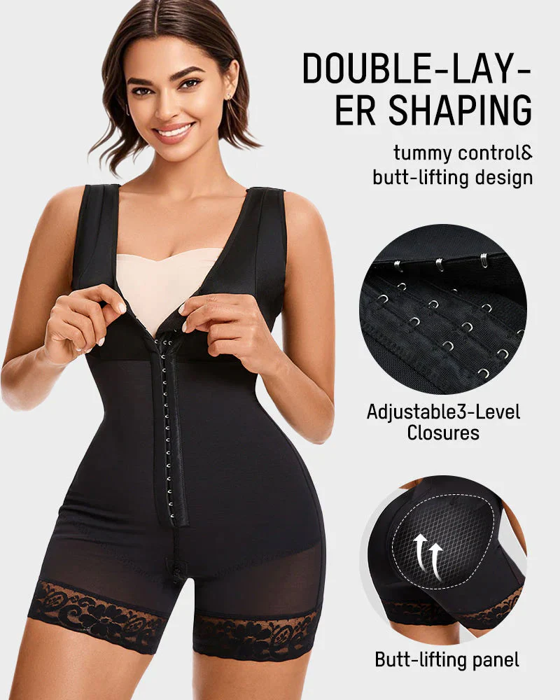 Extra Plus Size Shaper Bodysuit Tummy Control Shapewear With Bra - Image 10