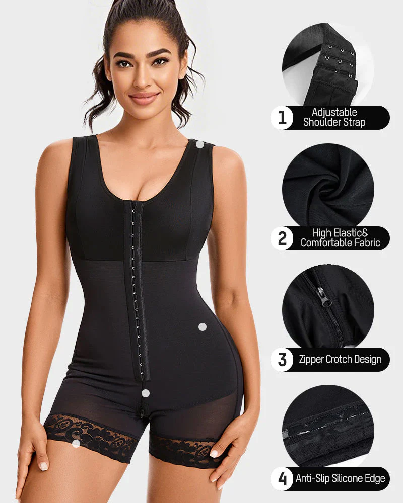 Extra Plus Size Shaper Bodysuit Tummy Control Shapewear With Bra - Image 9