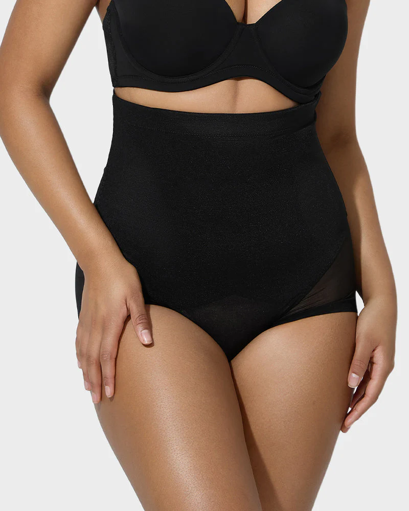 High Waist Mesh Tummy Control Butt Lifting Shaping Panty - Image 4