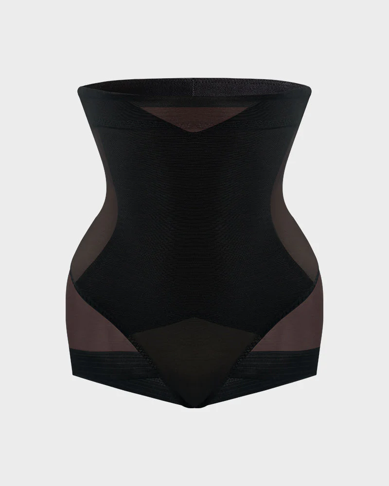 High Waist Mesh Tummy Control Butt Lifting Shaping Panty - Image 7
