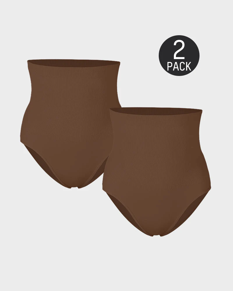 High Waist Tummy Control Brief Panty (2 Pack) - Image 18