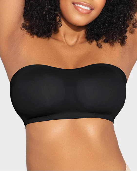 Non-Slip Crossover Side Hook Bandeau Bra - Image 19