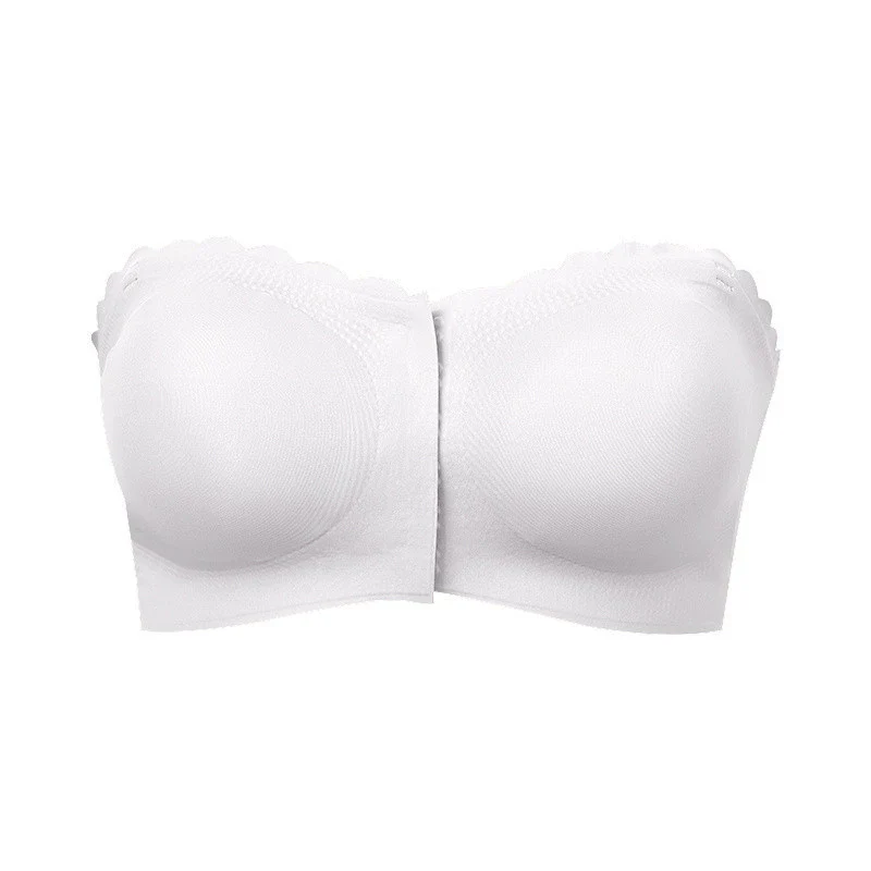 Wavy Trim Seamless Tube Top Bralette - Image 10