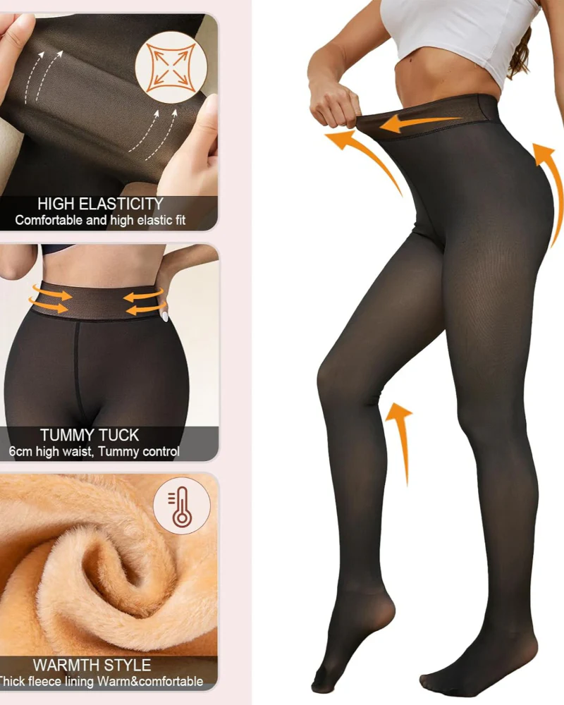Women's Fleece Lined Tights - Image 5