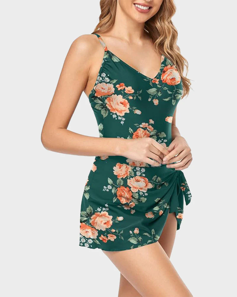 Women's Tummy Control Slim Fit Plus Size One Piece Swimsuit - Image 12