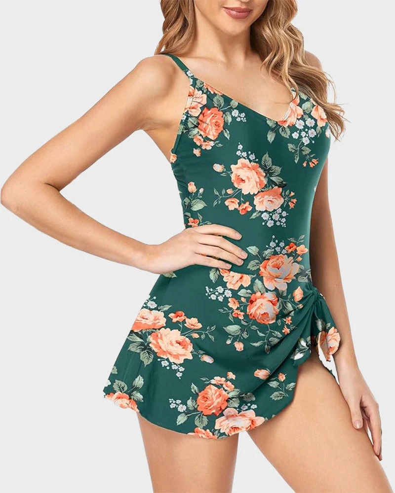 Women's Tummy Control Slim Fit Plus Size One Piece Swimsuit - Image 8